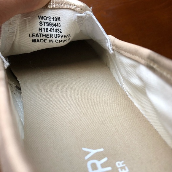 Gold Sperry Slip-Ons - Picture 6 of 8